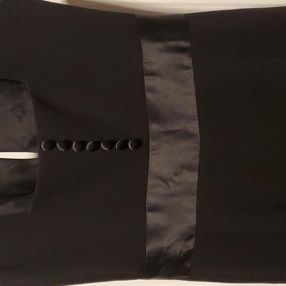 NWOT Ann Taylor Front Key Hole Square Neck Back Women's Black Dress - Size 0 - Picture 9 of 12